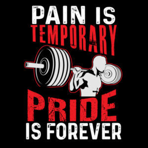 Pain is Temporary - Mens Lowdown Singlet Design
