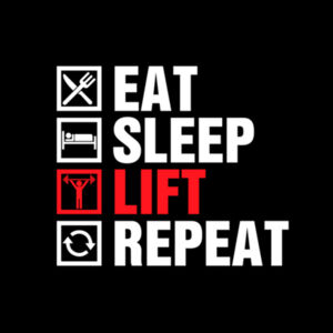 Eat, Sleep, Lift - Apron Design