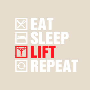 Eat, Sleep, Lift - Cushion cover Design