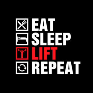 Eat, Sleep, Lift - Tote Bag Design
