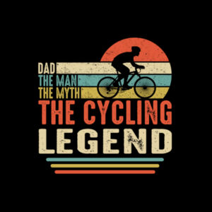 Dad The Cycling Legend - Mens Staple Longsleeve Tee Design