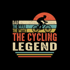 Dad The Cycling Legend - Mens Lowdown Singlet Design
