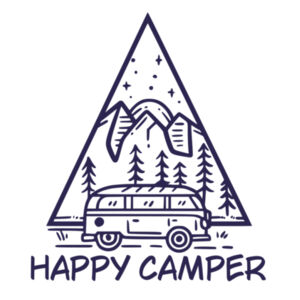 Happy Camper - Mens Lowdown Singlet Design