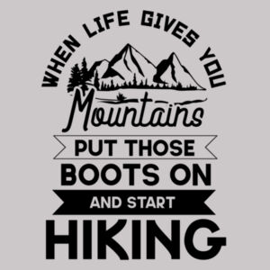 Life Gives You Mountains - Womens Supply Hood Design