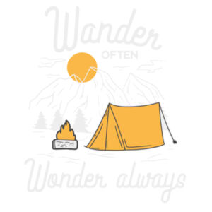 Wander Often - Tea Towel Design