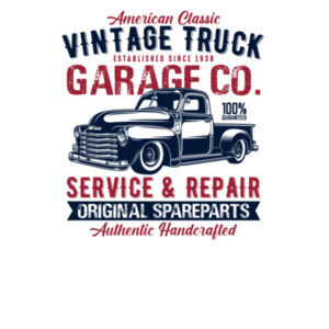 Vintage Truck - Mens Lowdown Singlet Design