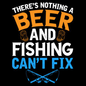 Beer and Fishing - Mens Staple Longsleeve Tee Design