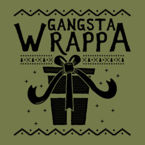 Gangsta Wrappa - Mens Staple Longsleeve Tee Design