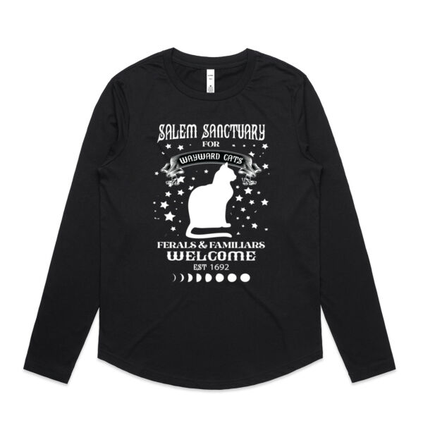 Salem Sanctuary - Womens Curve Longsleeve Tee Thumbnail