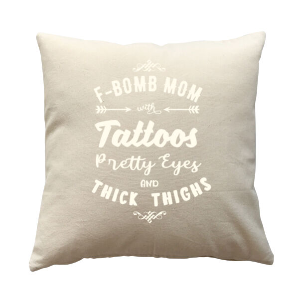 F-Bomb Mom - Cushion cover Thumbnail