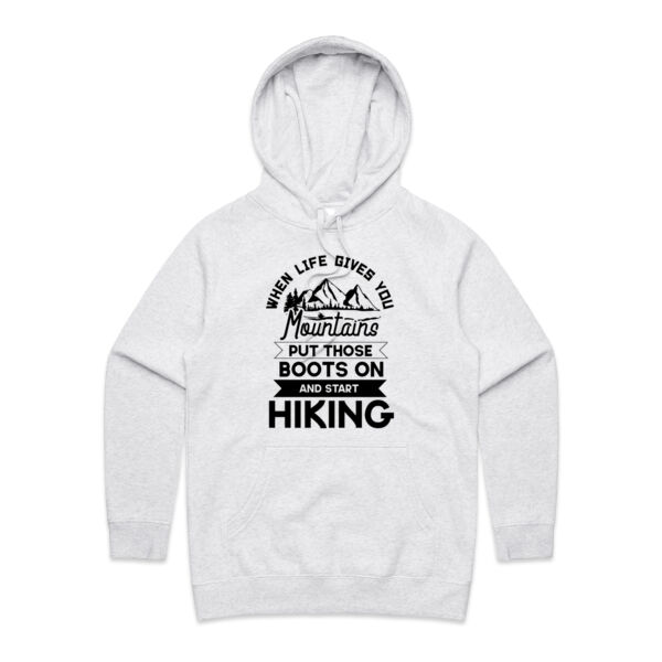 Life Gives You Mountains - Womens Supply Hood Thumbnail