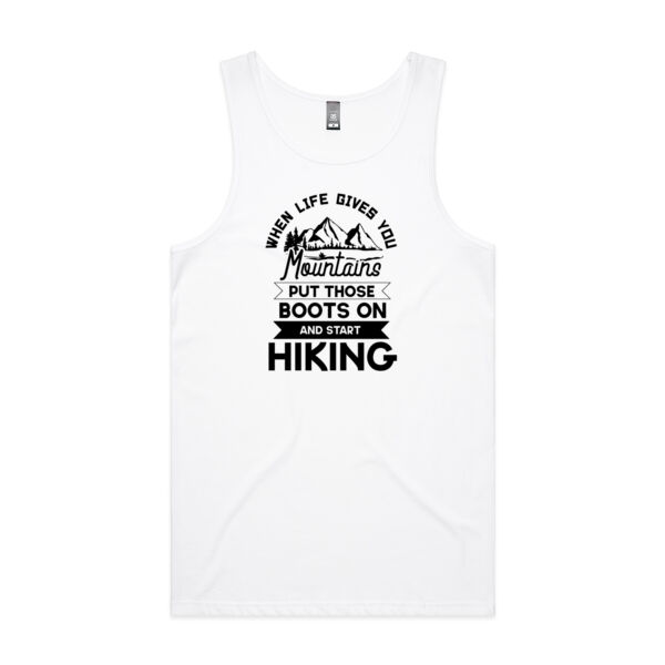 Life Gives You Mountains - Mens Lowdown Singlet Thumbnail