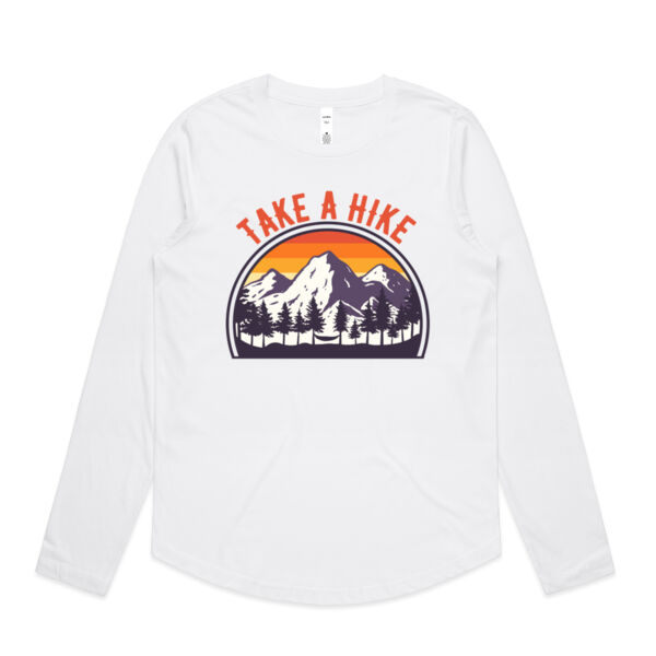 Take A Hike - Womens Curve Longsleeve Tee Thumbnail