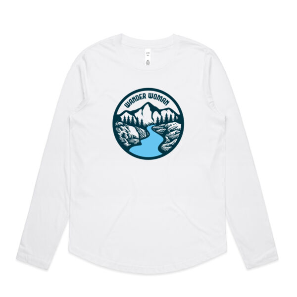 Wander Woman - Womens Curve Longsleeve Tee Thumbnail