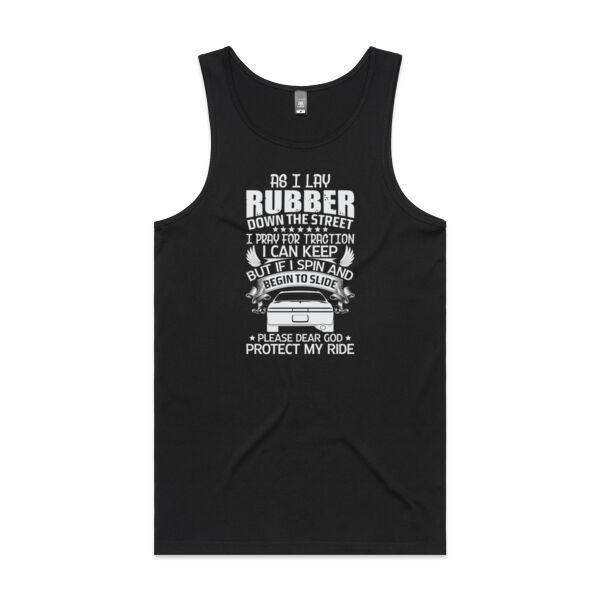 Lay Rubber - Mens Lowdown Singlet Thumbnail
