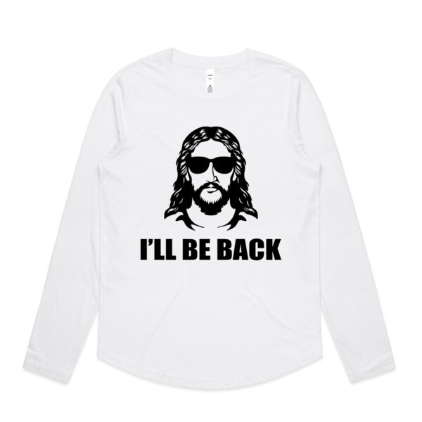 I'll Be Back - Womens Curve Longsleeve Tee Thumbnail