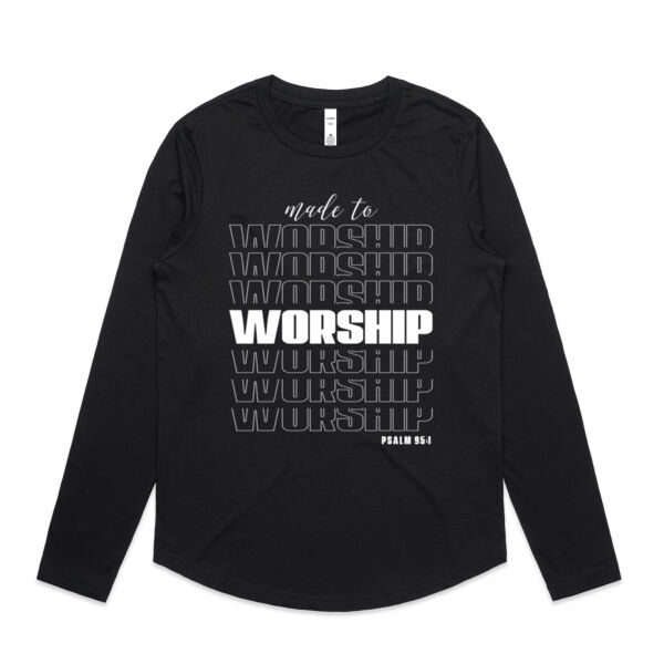 Worship - Womens Curve Longsleeve Tee Thumbnail