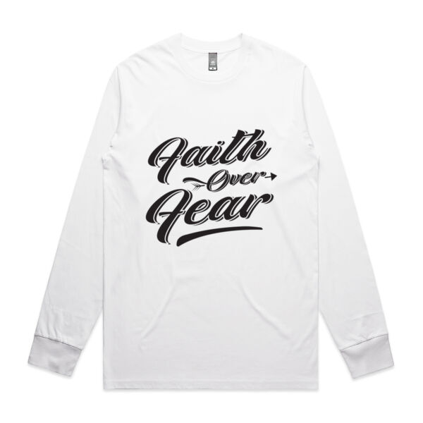 Faith Over Fear - Mens Staple Longsleeve Tee Thumbnail