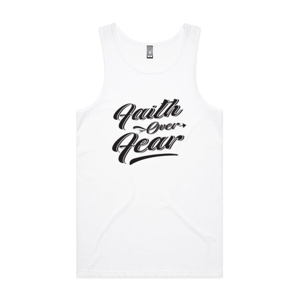 Faith Over Fear - Mens Lowdown Singlet Thumbnail