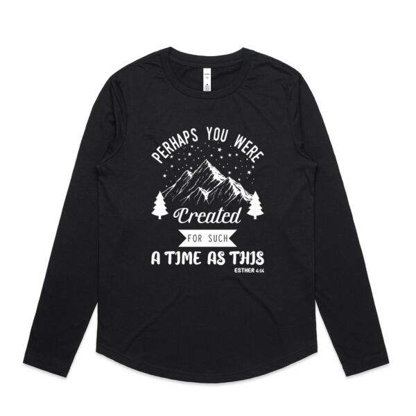 Perhaps - Womens Curve Longsleeve Tee Thumbnail