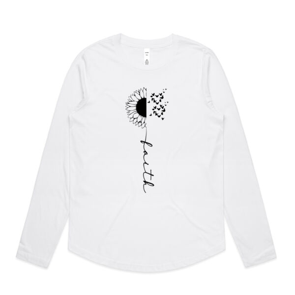 Faith - Womens Curve Longsleeve Tee Thumbnail