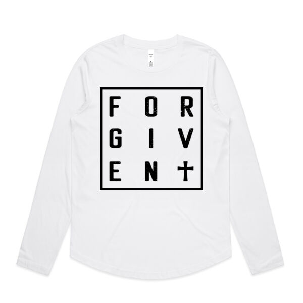 Forgiven - Womens Curve Longsleeve Tee Thumbnail