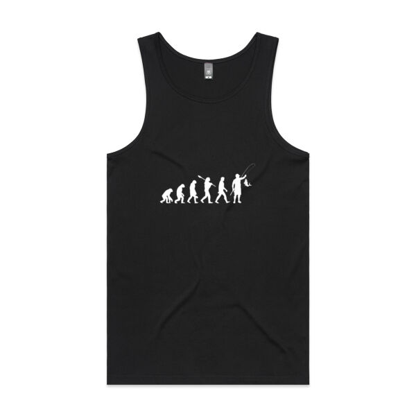 Evolution of Fishing - Mens Lowdown Singlet Thumbnail