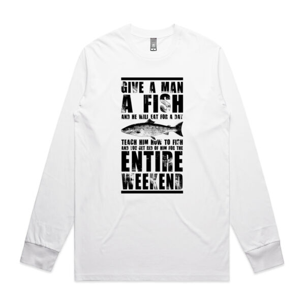 Give A Man A Fish - Mens Staple Longsleeve Tee Thumbnail