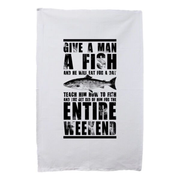 Give A Man A Fish - Tea Towel Thumbnail