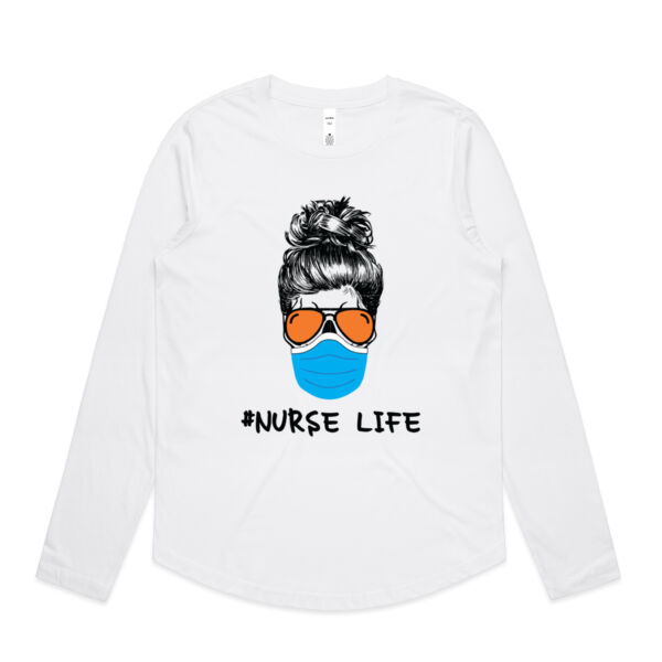 #Nurse Lufe - Womens Curve Longsleeve Tee Thumbnail