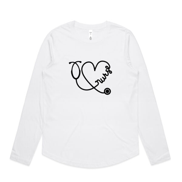 Nurse - Womens Curve Longsleeve Tee Thumbnail