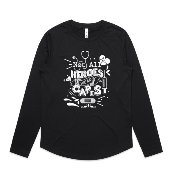 Heroes - Womens Curve Longsleeve Tee Thumbnail