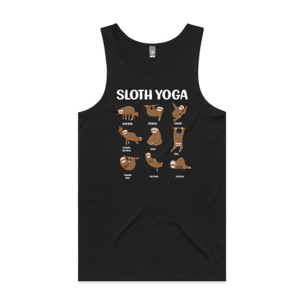 Sloth Yoga - Mens Lowdown Singlet Thumbnail