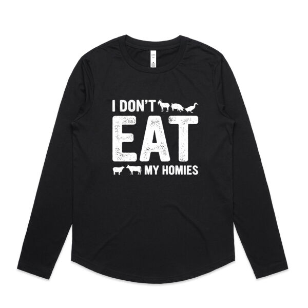 Homies - Womens Curve Longsleeve Tee Thumbnail