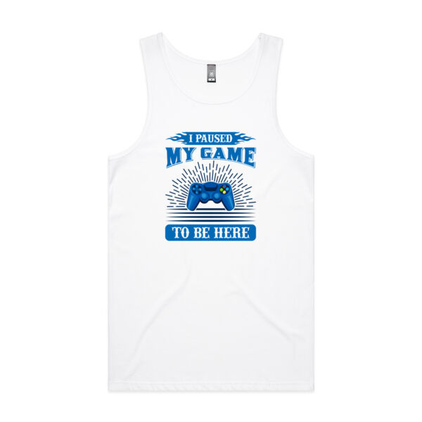 Paused - Mens Lowdown Singlet Thumbnail