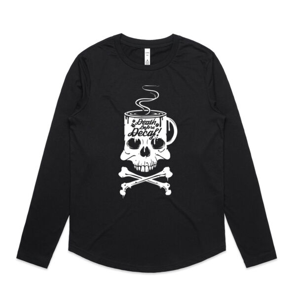 Decaf - Womens Curve Longsleeve Tee Thumbnail